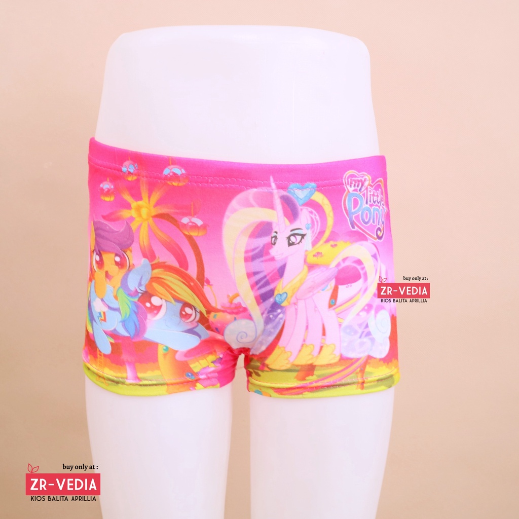 Celana Dalam Boxer 1-7 Tahun / Mini Pants Anak Short Body untuk Dalaman Perempuan CD Karakter kiosbalitaaprilia