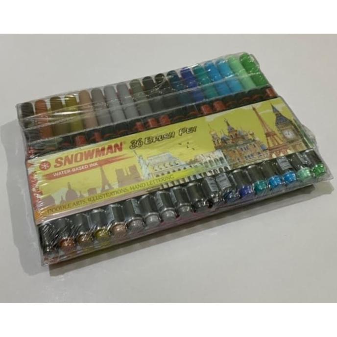 

[[COD]] Brush Pen Snowman 36 warna HEMAT Kode 332