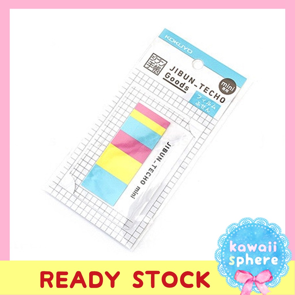 

Kokuyo Jibun Techo Film Sticky Notes |Mini B6 Slim | Film Fusen | Ready