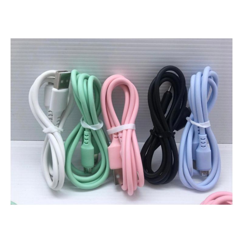 Kabel Data Macaron type D6 Colokan Micro V8 Support fast charging