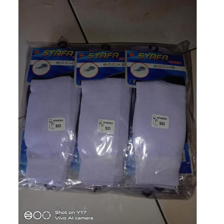kaos kaki sekolah Hitam putih POLYSTER LUSINAN SD, SMP-SMA [Lv31au22ᵀ]