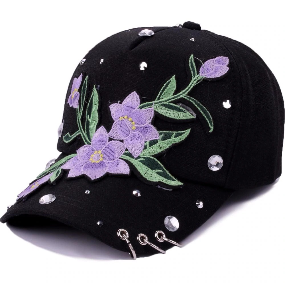 womens floral baseball cap