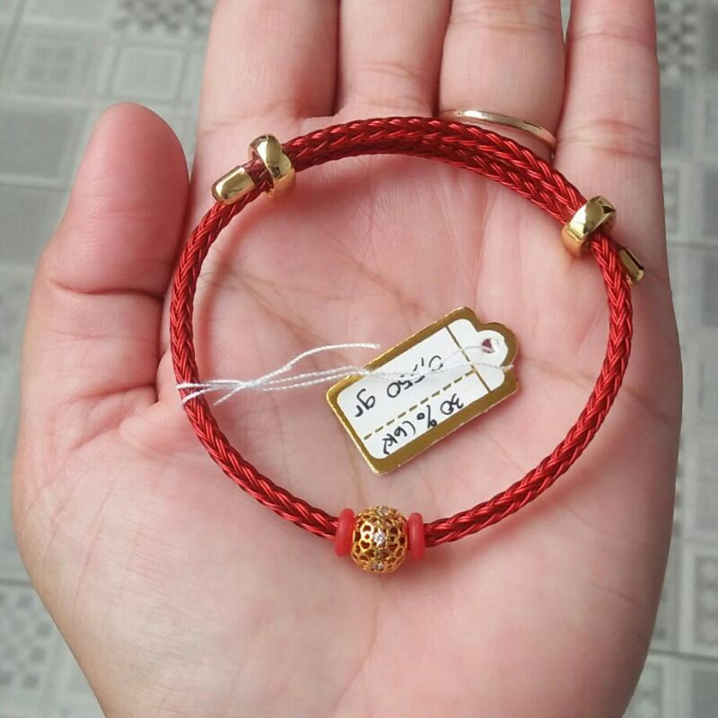 Gelang Tali Charm Emas