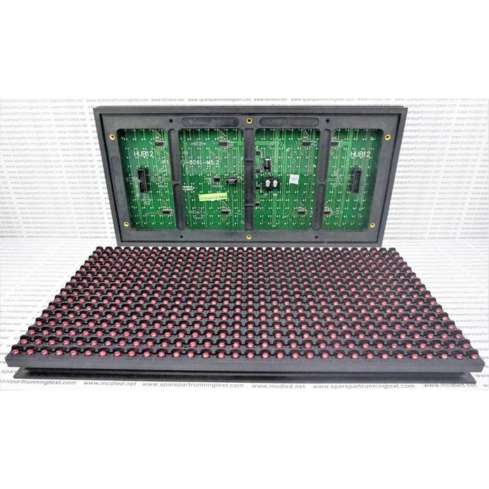 MODUL P10 MERAH OUTDOOR LED PANEL RUNNING TEXT