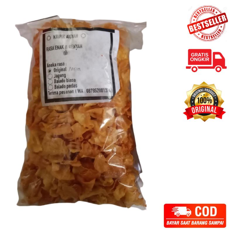 

Keripik Ubi Aisyah Enak & Renyah 350 G