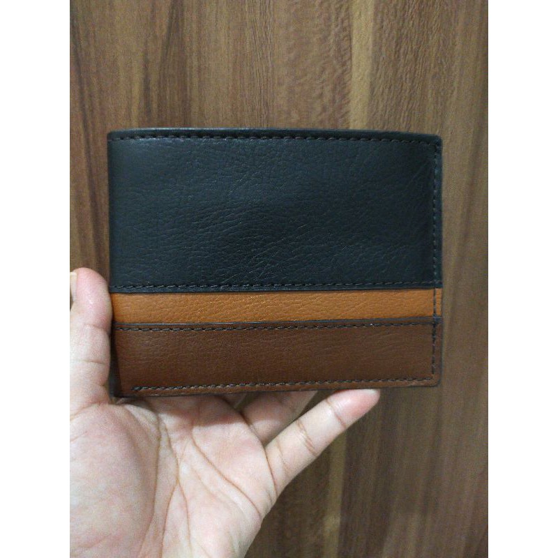 Dompet Pria Fossil Easton Traveller Black Multi
