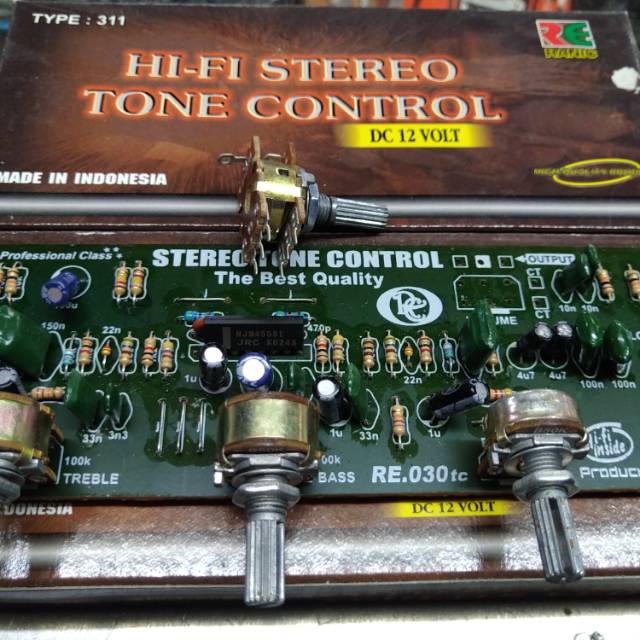 Kit tone control stereo hi-fi  12v ( 311 )