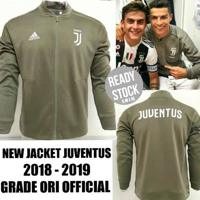 PAKAIAN OLAHRAGA JAKET ATLET  JAKET BOLA JUVENTUS ANTHEM OFFICIAL 2018/2019 GRADE ORI