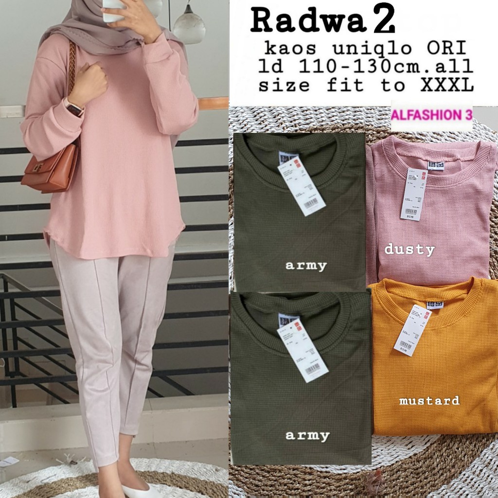 Radwa 2 Casual Blouse Kaos Uniqlo