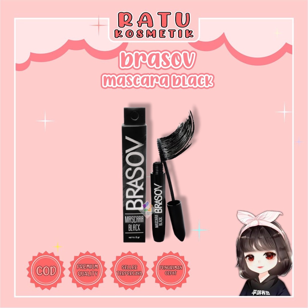 ❤ RATU ❤ Brasov Mascara Black | Maskara Hitam Waterproof 8g BPOM✔️