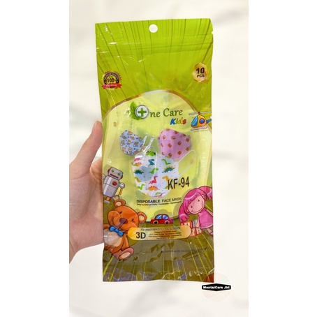 Masker ANAK KF94 MOTIF SASET isi 10pcs 3D evo korea