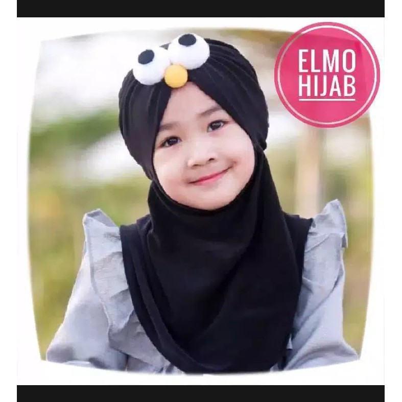 Hijab anak bayi MATA ELMO / jilbab anak perempuan/kerudung bayi terbaru