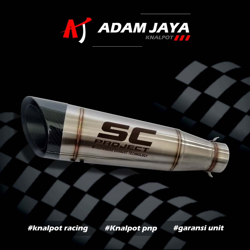 Knalpot Racing SC Project S1 Full System CBR 150R Satria FU Vixion Old R15 V3 MX KING dll