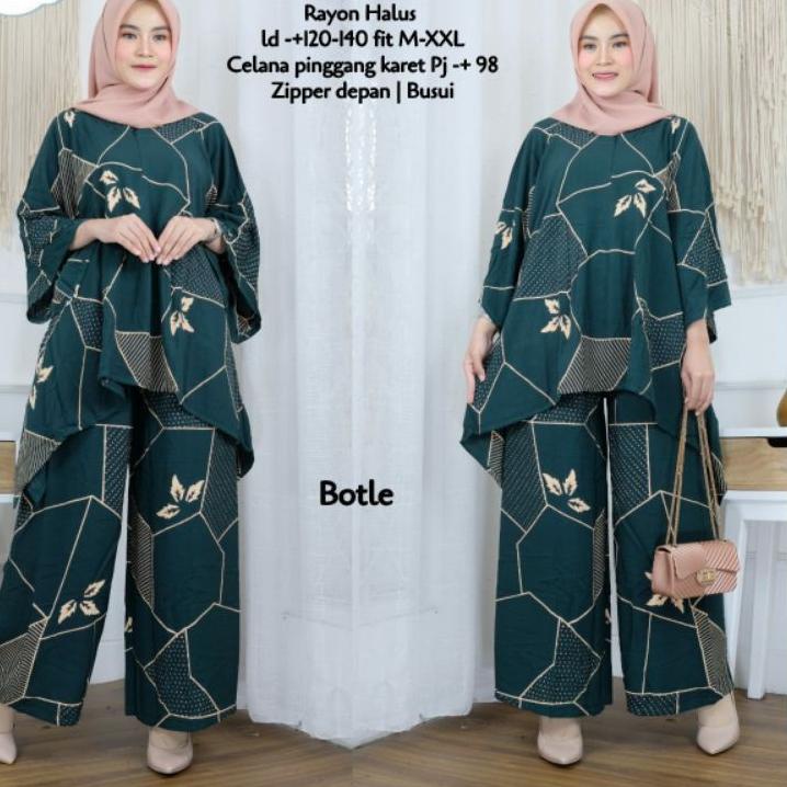 ((TERMURAH)) BEECOUTURE SETELAN WAKA WAKA ELIFT JUMBO ONE SET TIE DYE BIG SIZE LD 130 TERMURAH TERLA