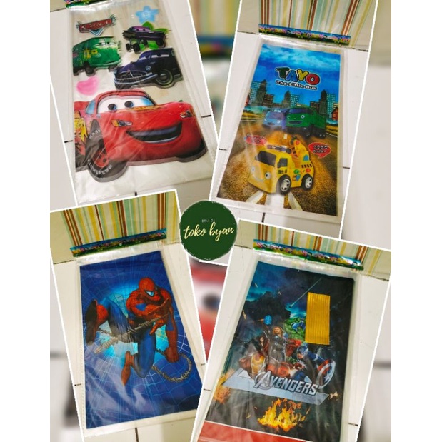 

ISI 10 PCS PLASTIK BINGKISAN ULTAH/ PLASTIK SNACK ULANG TAHUN/ PLASTIK ULTAH KARAKTER