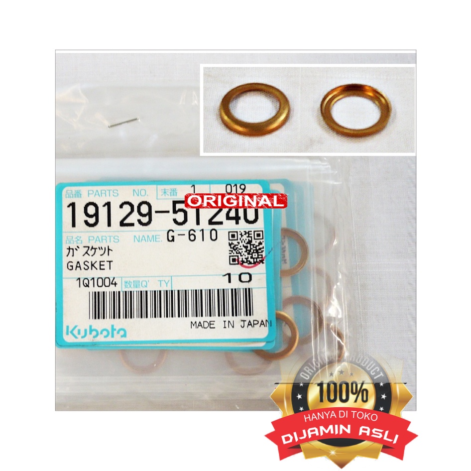 ORI Ring tembaga GASKET Klep Bospom Plunger DELIVERY VALVE KND190 KND220 KND250 KND315 Original KUBO