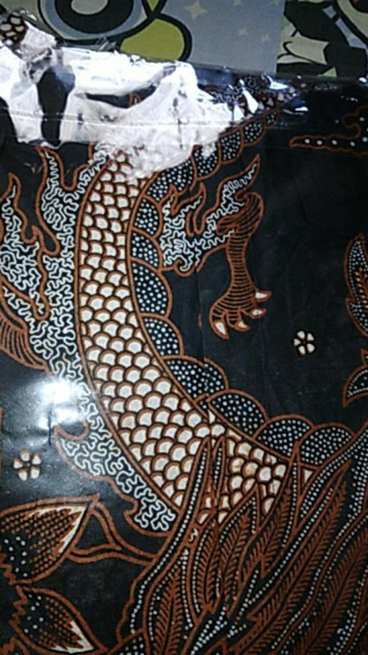 Kemeja Batik Pria Lengan Panjang Batik Azmil Hrb026 Motif Keratonan Kode 002 Size M L Xl Xxl Reguler