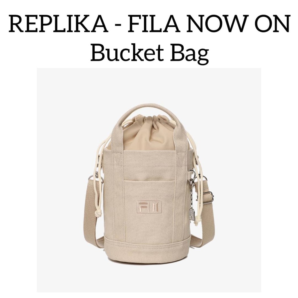 [BACA DISKRIPSI] - BTS FILA NOW ON BUCKET BAG REPLIKA / BUCKET BAG UNOFFICIAL / TAS BTS