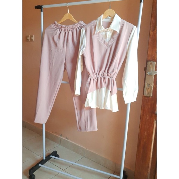 SETELAN KNIT CLARKE KOREA