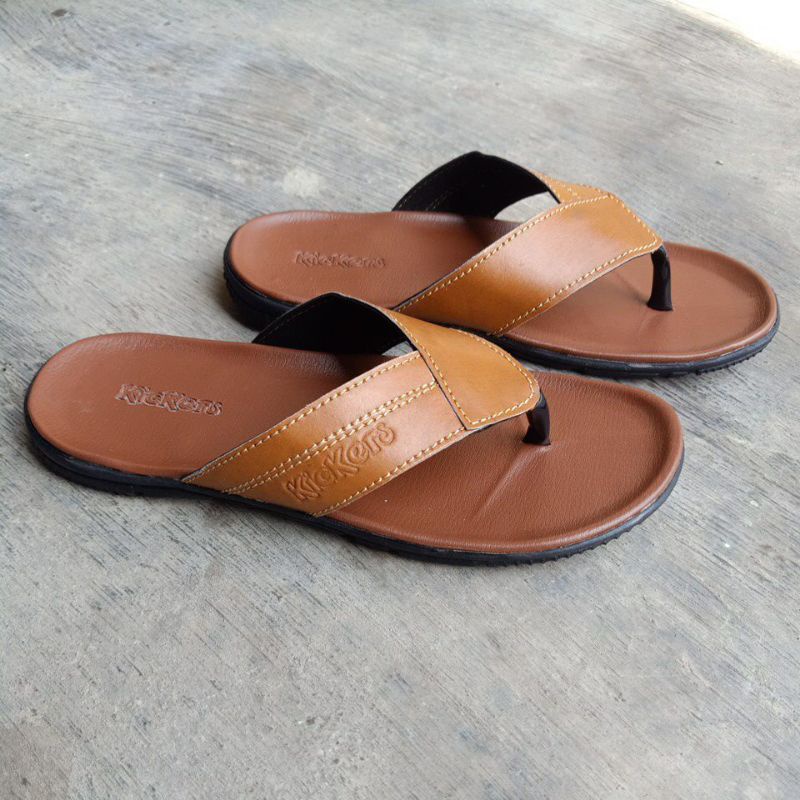 sandal Kickers 04/sandal kulit pria/sandal cowok terbaru/sandal murah/sandal fashion/sandal casual