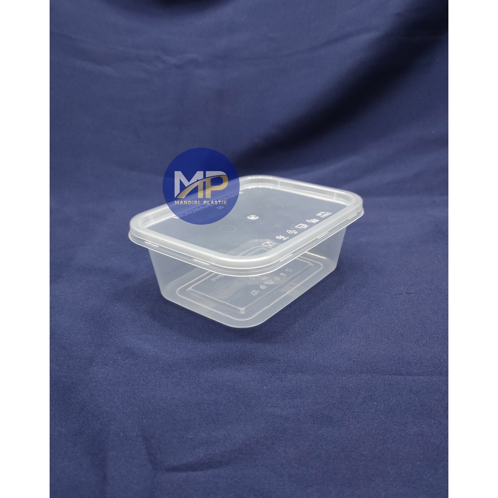 Thinwall Rectangle OT 200ml Cup Mika OTI Food Container Kotak Makan Cup Puding Persegi Panjang 200ml