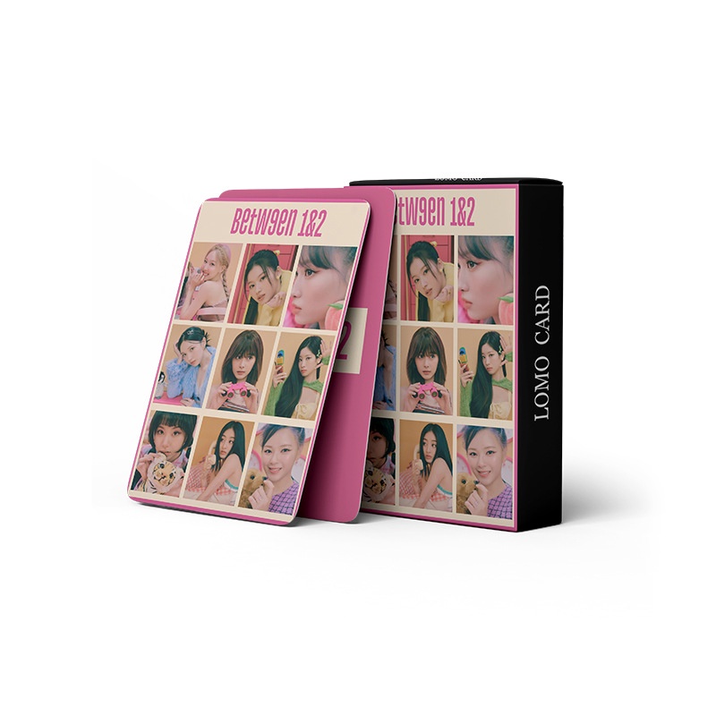 55pcs / Kotak Kartu Foto Album TWICE BETWEEN 1 &amp; 2