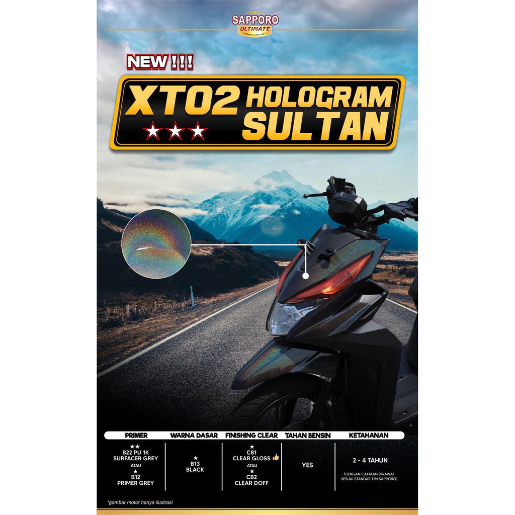 SAPPORO ULTIMATE Hologram Sultan XT02 400 ml
