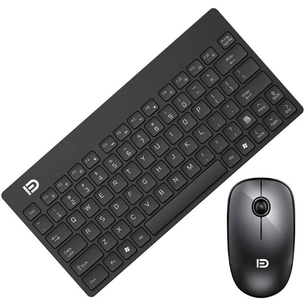 FD Wireless Keyboard Mouse Combo Ergonomis 2.4GHz - G1500 - Black