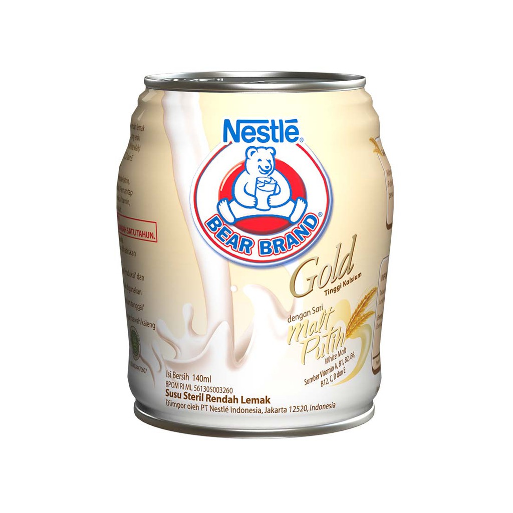 

Bear Brand Susu Encer Gold Malt Putih 140Ml