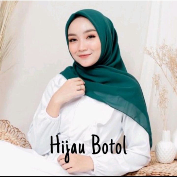 JILBAB TERMURAH Krudung Segi empat HIJAU BOTOL emerland KERUDUNG SEGI EMPAT HIJAU BOTOL/KERUDUNG BEL