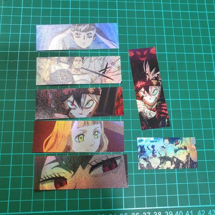 

Sticker Hologram Anime Slap - PSH995 - Black Clover - Set 6pcs