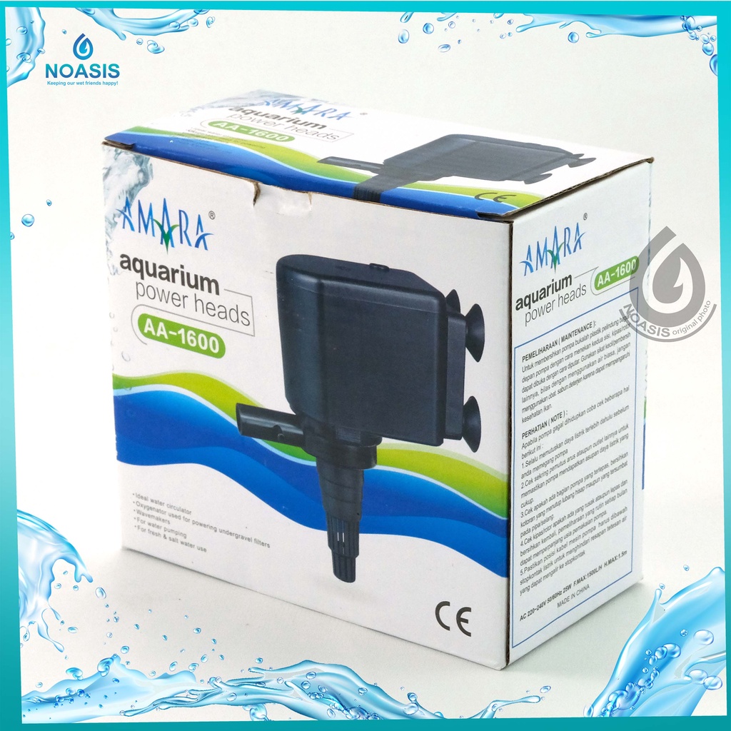 POMPA CELUP POWER HEAD AQUARIUM AMARA AA 1600 AQUASCAPE AKUARIUM