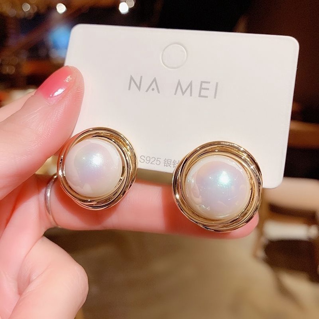 Hu Hu Hu Hu Hu Alat Bantu Pasang Kacamata♡ 1 Pasang Anting Stud Hias Mutiara Imitasi Gaya Korea Untuk Hadiah Ulang Tahun