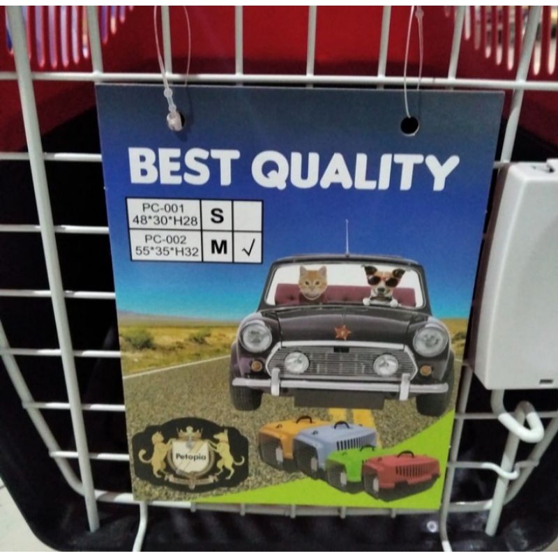 kandang kucing & anjing canel box pet carrier - pet cargo petopia pc -002-4