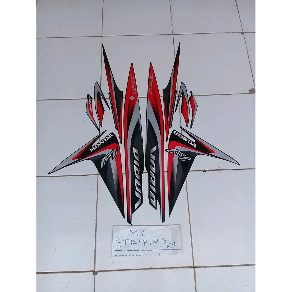 stiker vario 110 led 2014 hitam
