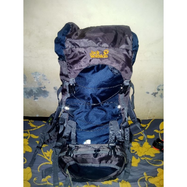 tas gunung Jack wolfskin carrier 65L original