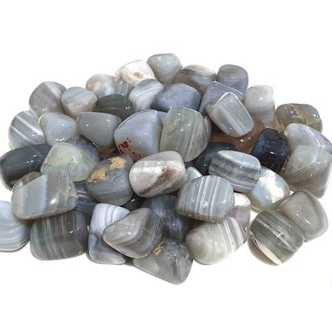 BANDED AGATE/ BATU AGATE/ FOSIL/ TUMBLED STONE/ NATURAL STONE