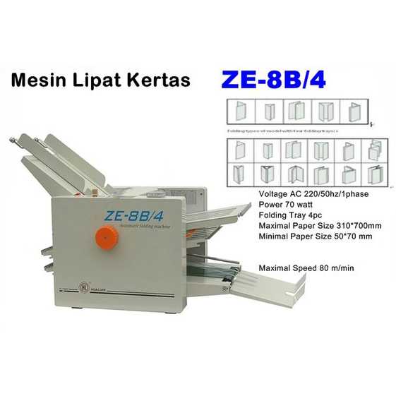 

Mesin Lipat Kertas Automatic Paper Folding Machine
