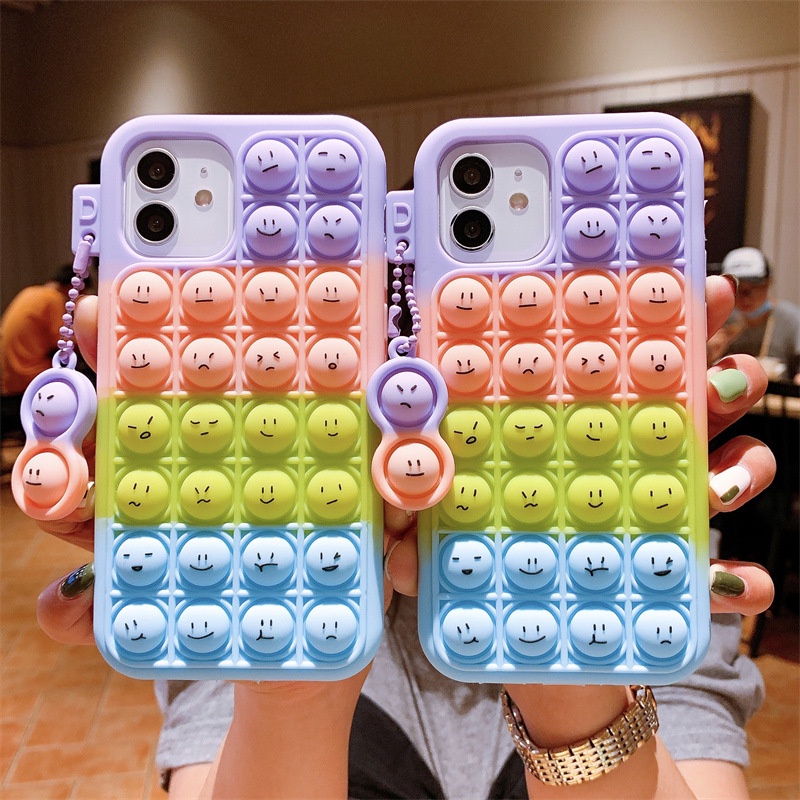 Case Pop it Emoticon Oppo A15 A15s A3s Karakter Soft Casing