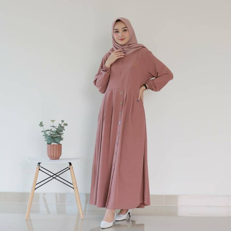 MAUDY DRES BAHAN MANGGOCREPE SIZE JUMBO L XL XXL XXXL XXXXL