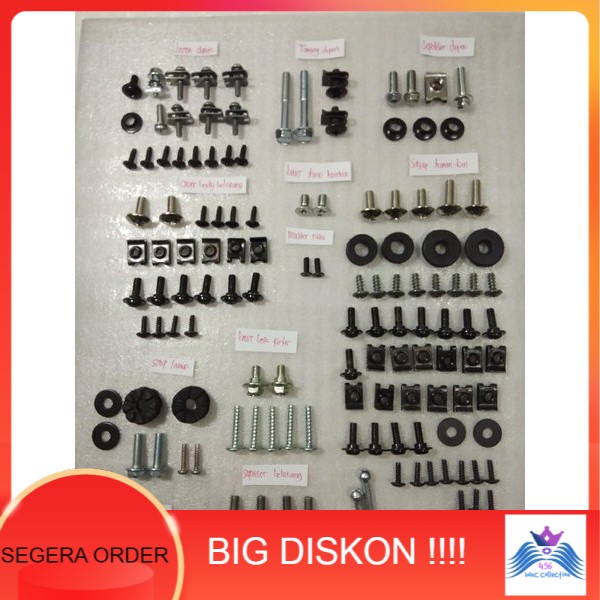 baut lengkap karet bosh baut Buat motor supra x125R