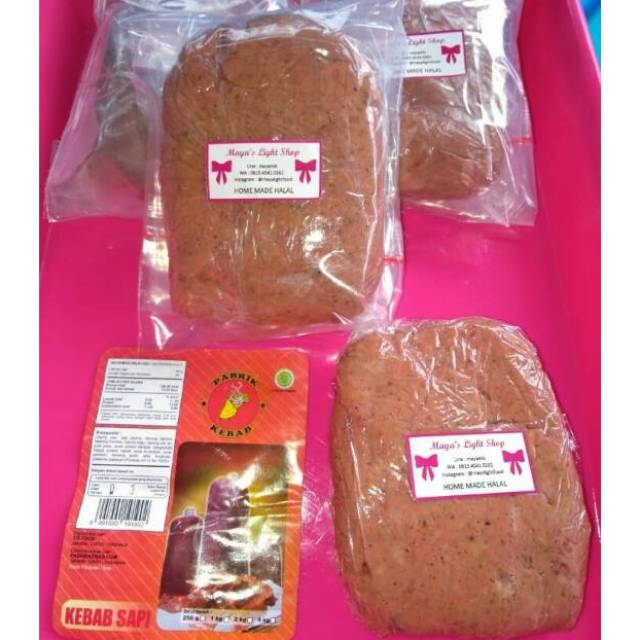 Daging kebab Halal 200gr 1kg bahan kebab murah libanes kabab daging sapi