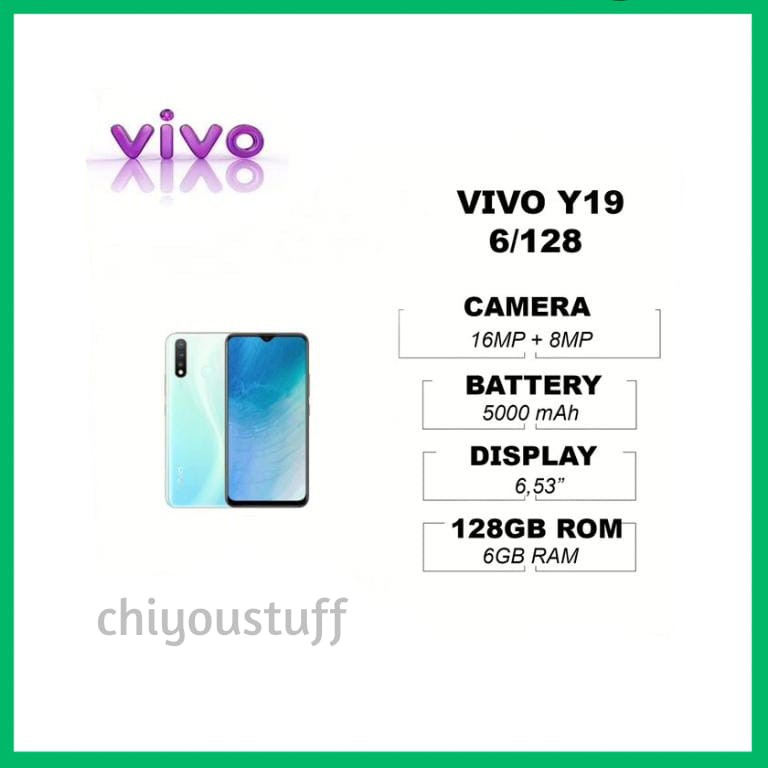 VIVO Y19 6/128 6GB RAM 128GB ROM GARANSI RESMI