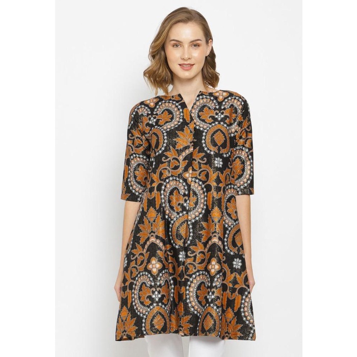 Hassenda - Puricia Dress Batik Wanita Divya - S