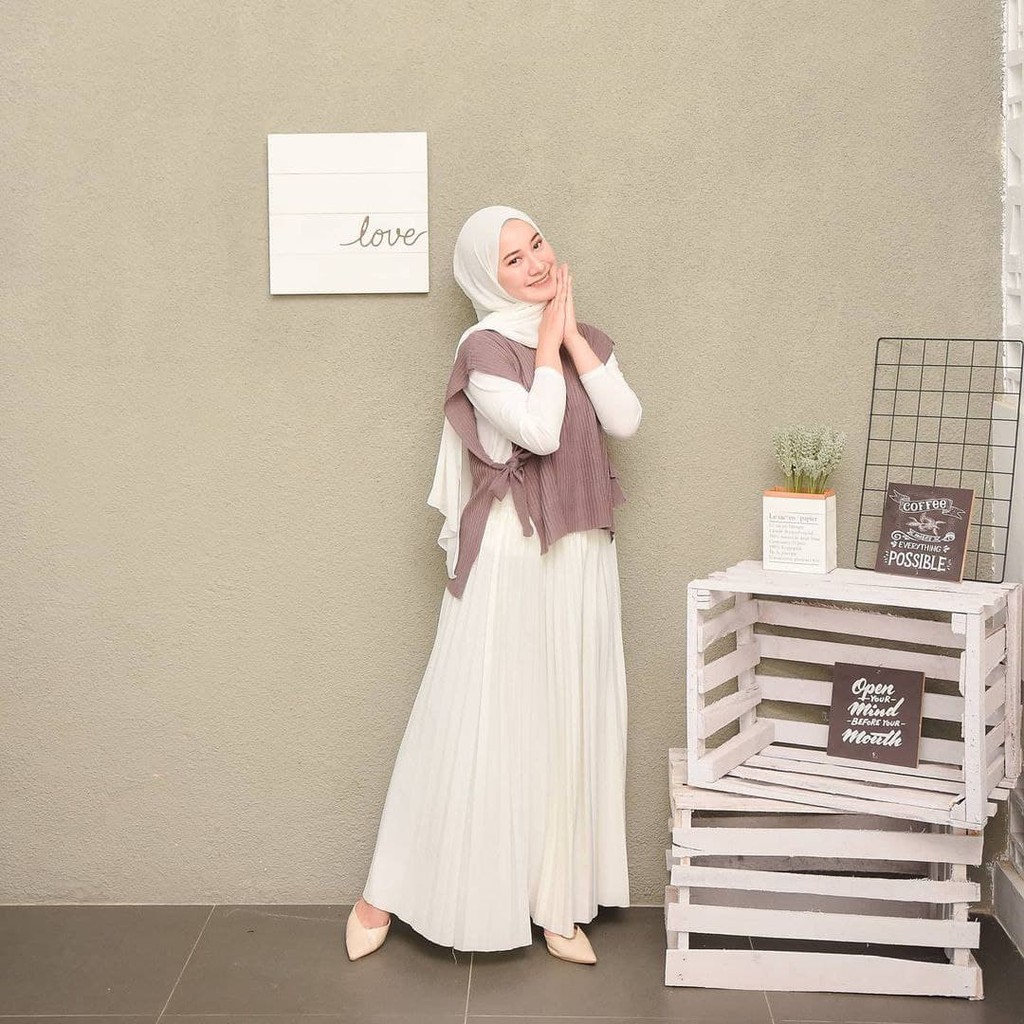 Nara Grosir - Jalur Tali Vest l Cardigan Polos l Fashion Pria dan Wanita