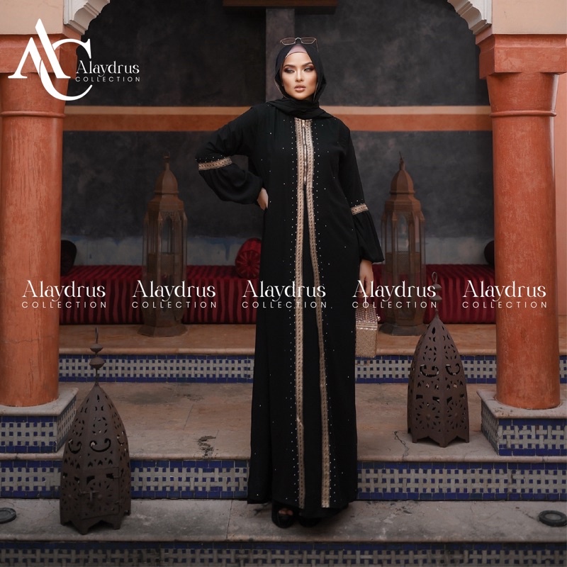 New Abaya Dress Maxi Arab Saudi Bordir Zephy Turki Umroh Dubai Turkey By AlaydrusCollection 824