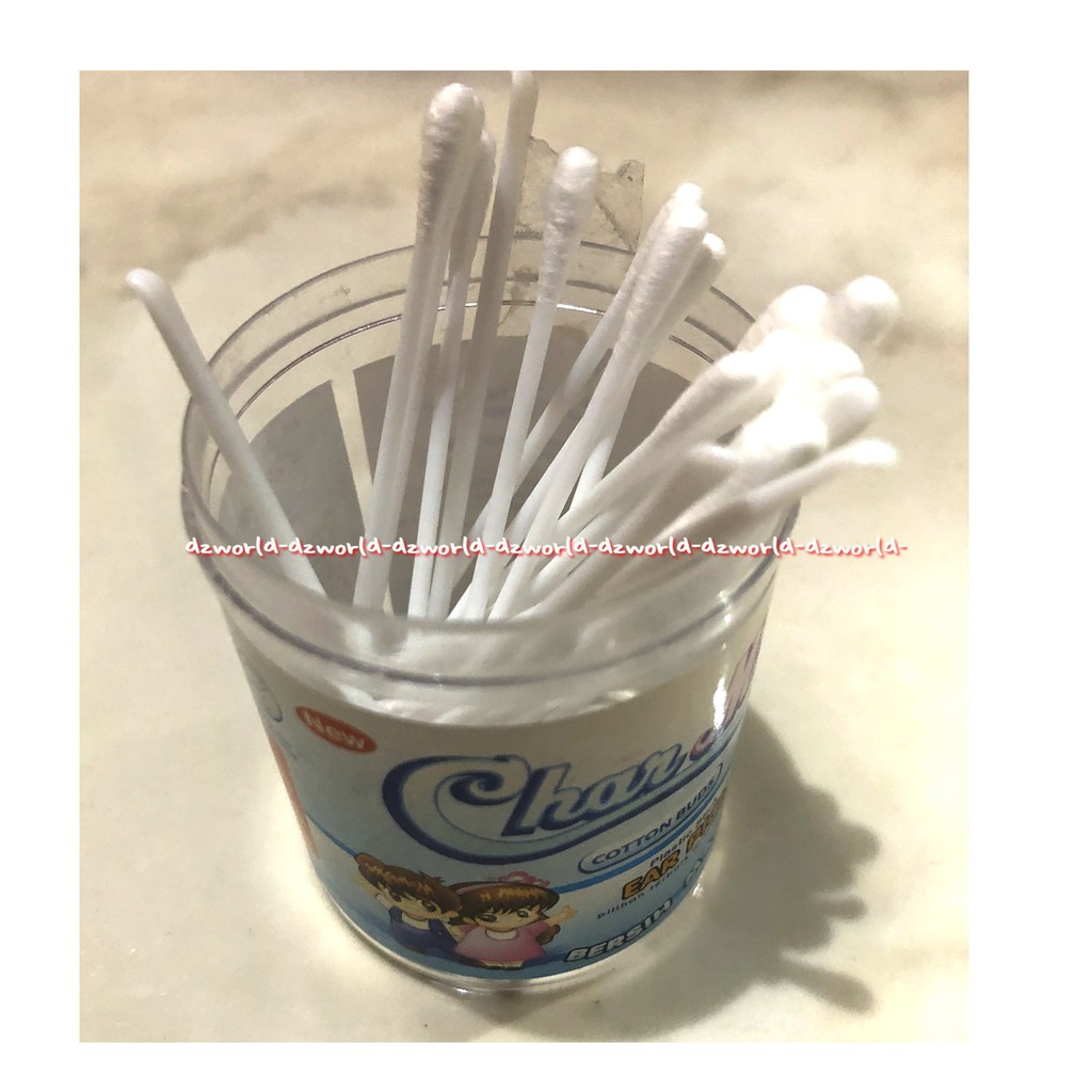 Charmi Cotton Buds Ear Pick Plastic Stick Korek Kuping 50pcs Pembersih Telinga Carmi Ears Pack