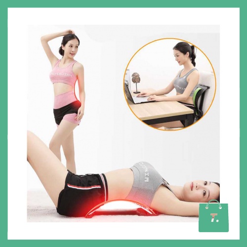 Back Stretcher Alat Sandaran Terapi Sakit Pinggang Punggung Lumbar Spinal Support Waist Relax