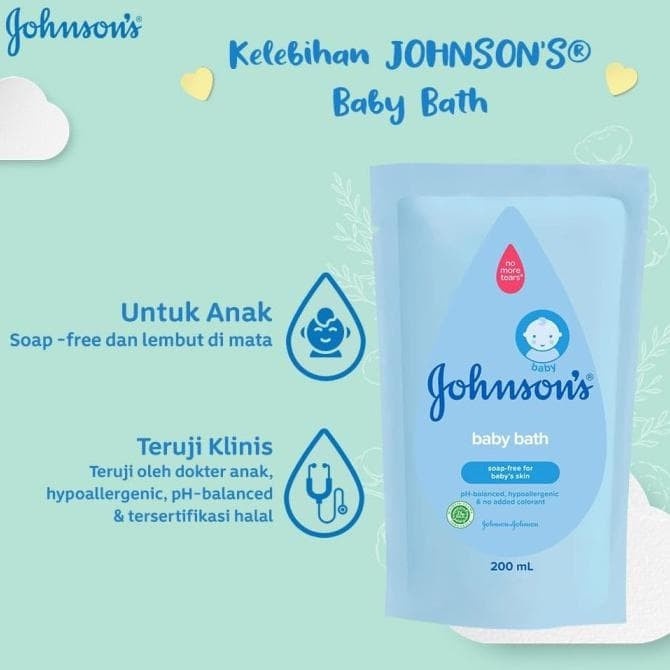 ✿ MADAME ✿ JOHNSON'S BABY HAIR BODY WASH REFILL SHAMPOO SABUN MANDI JOHNSONS BPOM