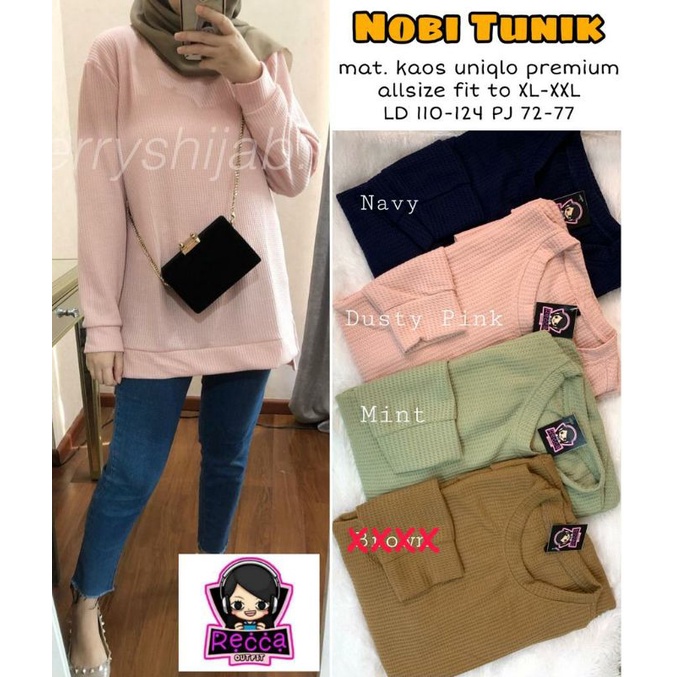 NOBI TUNIK UNIQLO//KAOS NOBI KNIT